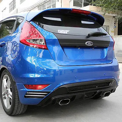 Fiesta MK7 Rear Roof Spoiler Wing With LED Light for Ford Fiesta MK7 Hatcback 2008-2012 ST Style Unpainted