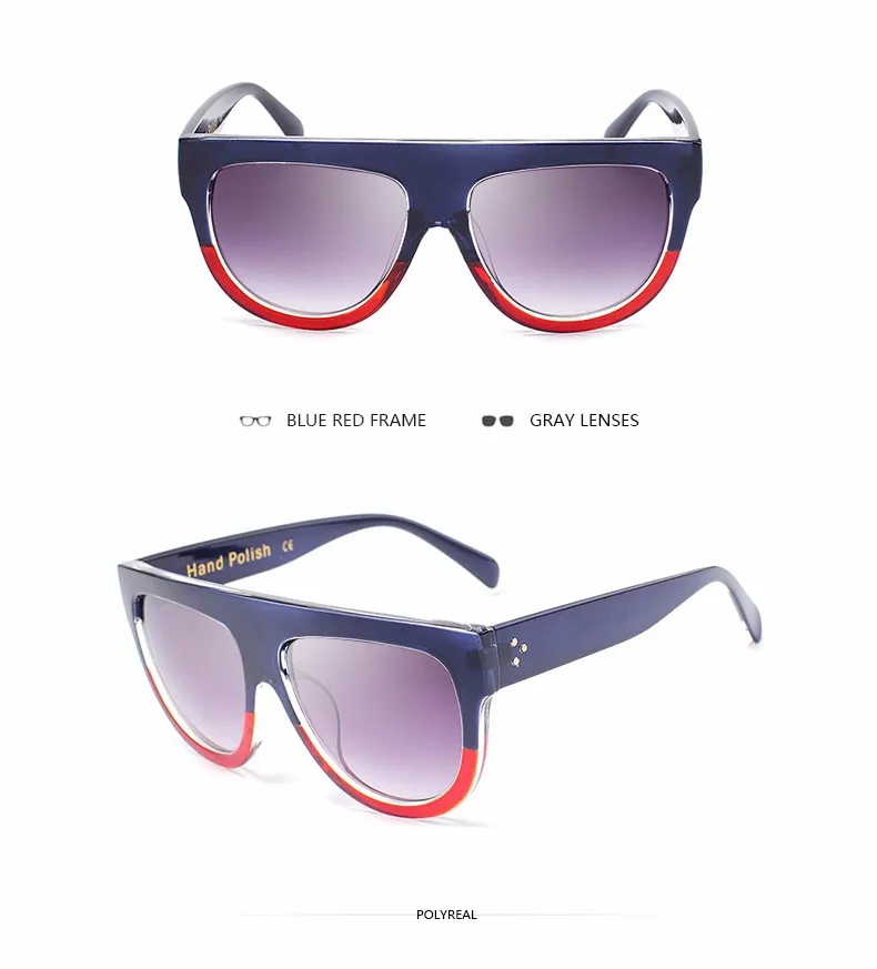 blue red