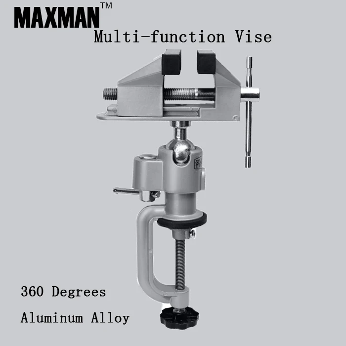 

360 Degrees Aluminum Alloy Bench Clamp Vise Multi-function Electric Grinder Holder Electric Drill Fixed Stents Mini Flat Tong