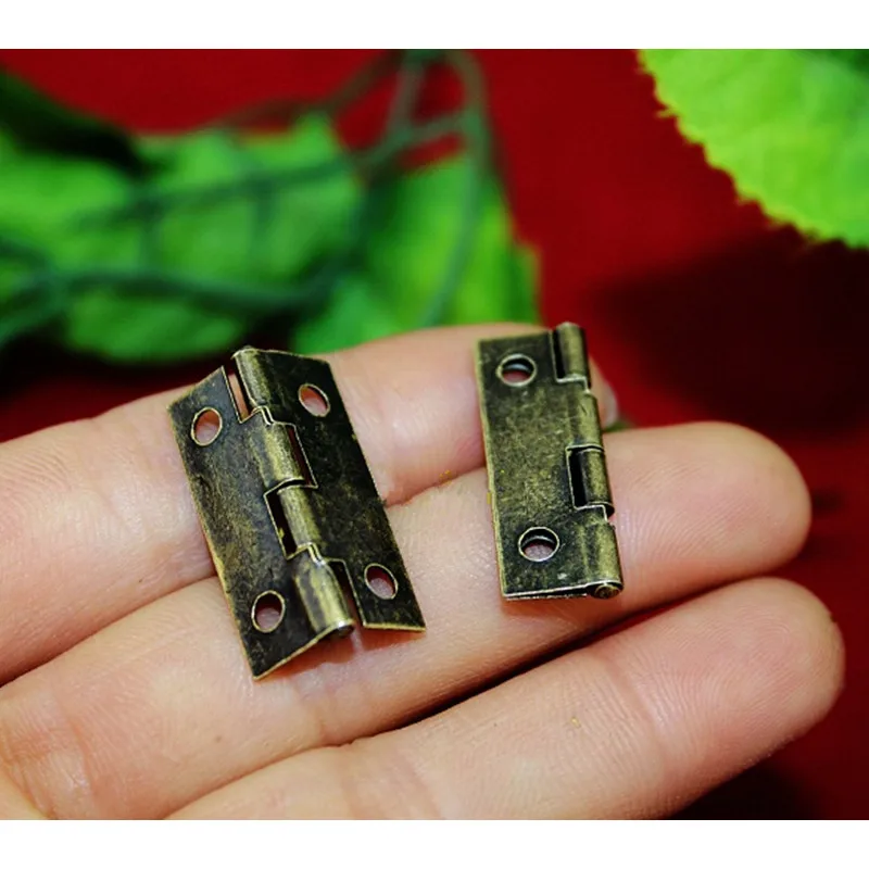 Bronze-Tone-Cabinet-Door-Luggage-Hinge-4-Holes-Decor-Furniture-Decoration-Antique-Vintage-Old-Style-24
