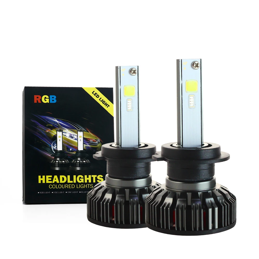 

2X 3000K H4 LED H7 H11 H8 HB4 H1 H3 HB3 Auto RGB Car Headlight Bulbs 72W 8000LM Car Styling 6500K 4300K 8000K led automotivo