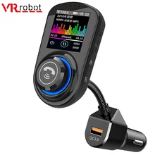 VR робот Bluetooth Handsfree автомобильный комплект FM transitter Dual QC 3,0 QuicK Charge EQ модель Аудио Автомобильный MP3-плеер с функцией Siri