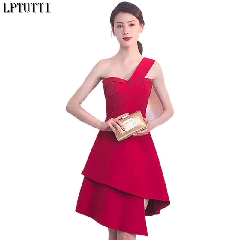 One Shoulder Festive Dress