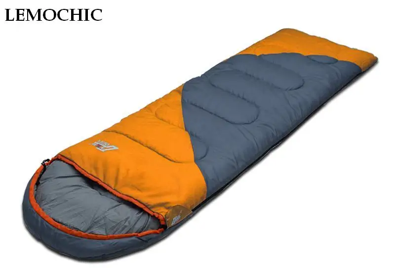 LEMOCHIC 1,0 кг Спорт на открытом воздухе сплайсинга двойной спальный мешок Сверхлегкий Кемпинг Хлопок Зима портативный спальный мешок походные куртки