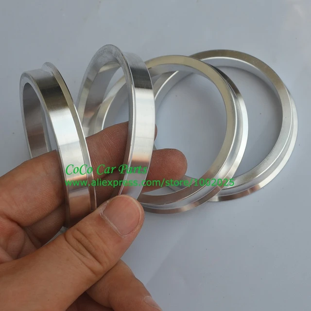 4 x Universal Aluminum Hub Centric Ring Wheel Spacer Set 74.1mm O/D 72.6mm  I/D - AliExpress