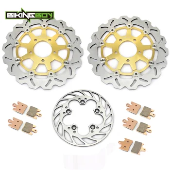 

BIKINGBOY Light Weight Front Rear Brake Discs Disks Rotors Pads For Suzuki GSXR 1000 GSX-R 1000 1000CC K3 03 2003