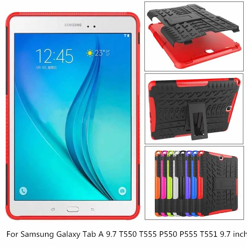 Защитный противоударный нескользящий чехол для планшета для samsung Galaxy Tab A 9,7 T550 T555 P550 P555 SM-T550 SM-T551 Чехол+ пленка