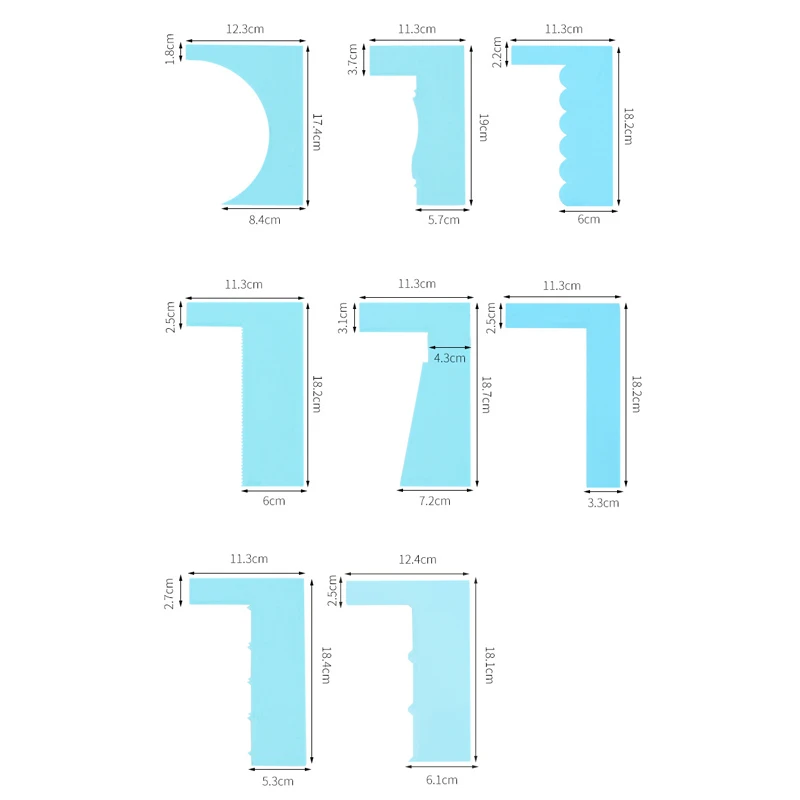 1 шт. скребок для помадной массы мусс крем шпатель край более гладкий кухонный торт форма для печенья инструменты для украшения выпечки