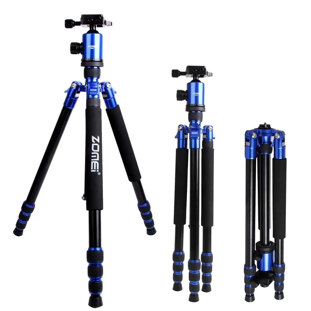

Zomei Z888 Professional Aluminium Alloy Tripod Kit Monopod Z818 For DSLR Camera Five Colors Available Light Compact Portable
