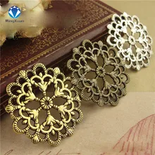 MINGXUAN 20 шт./лот античная бронза 29 мм круглый цветочный мотив амулеты хорошее качество и Diy ювелирных изделий C879