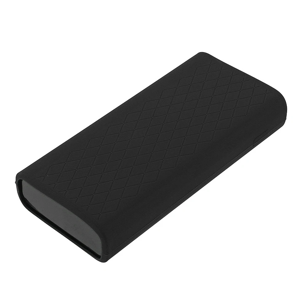 Мягкий силиконовый защитный чехол Bakeey для Xiaomi power Bank 3 Pro 20000 мАч, резиновый чехол, защитный чехол для кожи - Цвет: Черный