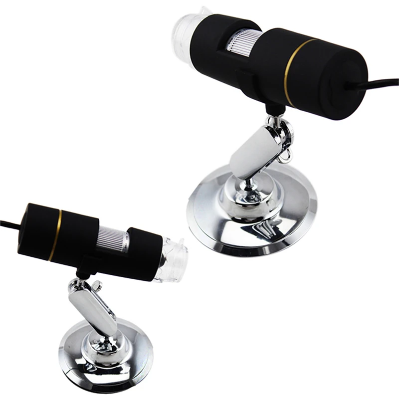 1PCS Adjustable Stand 8 LED 1000X USB Digital Microscope For Vista Win7 Mac System USB Video