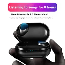 OwnFone T20 Беспроводная bluetooth-гарнитура Tws двойная Ушная сенсорная сабвуферная гарнитура Bluetooth 5,0 мини Автомобильная Беспроводная