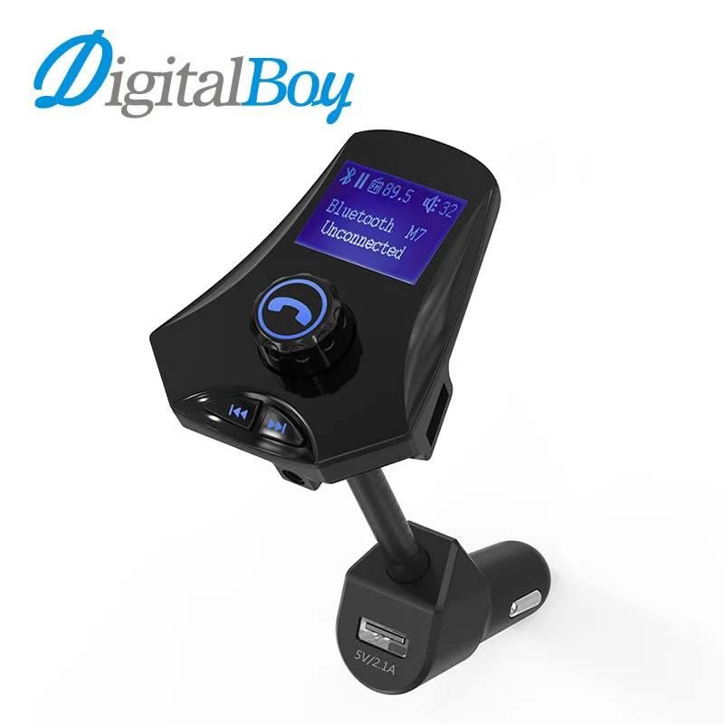Digitalboy автомобиля mp3 плеер fm-передатчик модулятор громкой связи Bluetooth Car Kit 2.1a три USB