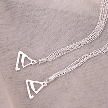 Модные женские регулируемые металлические бретельки для бюстгальтера, аксессуары, блестящие стразы на плечах, цепь ремней для бюстгальтера, Сменный ремень