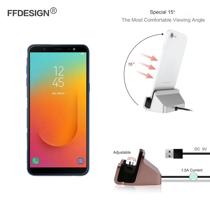 USB зарядная док-станция для samsung Galaxy J8 J6 J4 Plus A7 A6 A8 Plus зарядная док-станция с кронштейном для синхронизации