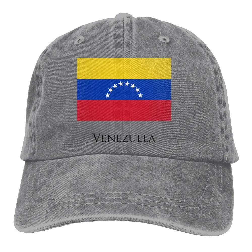 SAMCUSTOM i love venezuela 3D креативная индивидуальность Промытые джинсовые шапки осень лето для мужчин и женщин Гольф Sunblock хоккейные кепки - Цвет: Серый