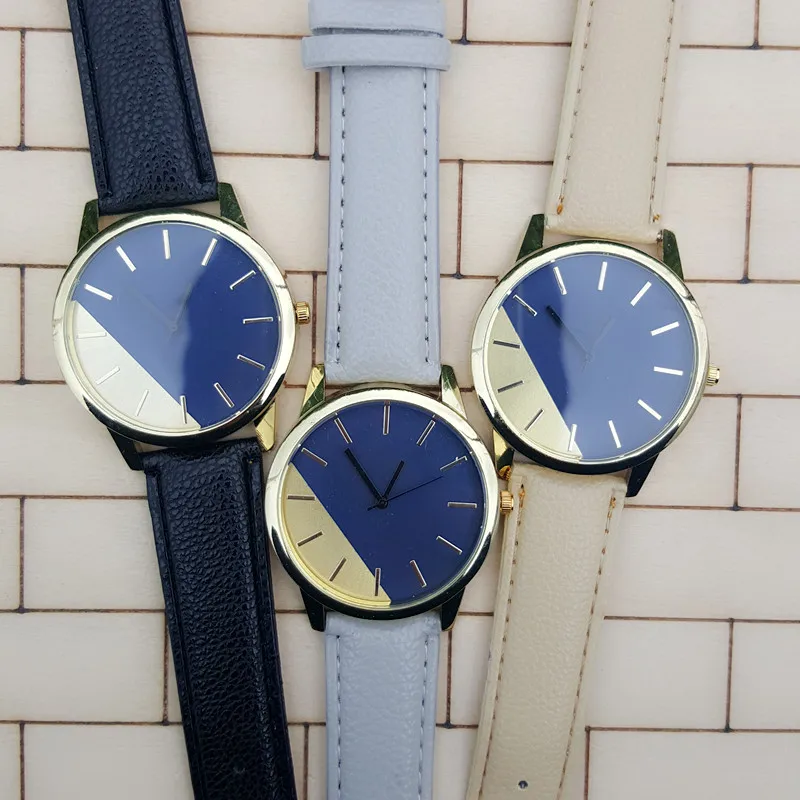 2016 Hot Selling New Leather Strap Watch High End Fashion Neutral Watch,UK Joint Color Disk