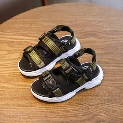 Летняя обувь для детей 2019 детская обувь сандалии для девочек одежда для малышей модные детские сандалии, обувь черного цвета