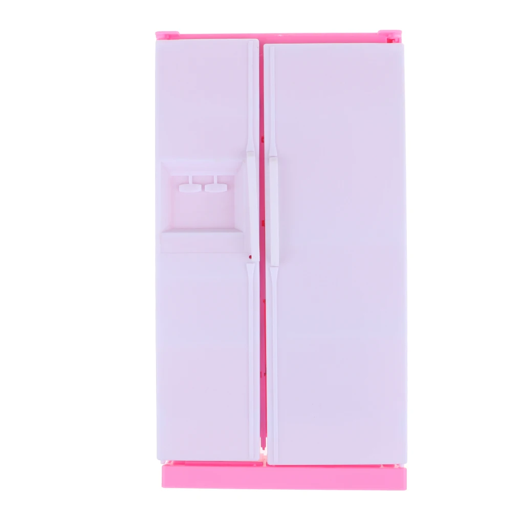 Handmade Miniature Kitchen Fridge for 1/6 Action Figures  Dolls House Furniture Decoration