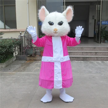 

Alice In Wonderland Cosplay Costume Mouse Mascot Costume Halloween Party Dress for Christmas Cosplay
