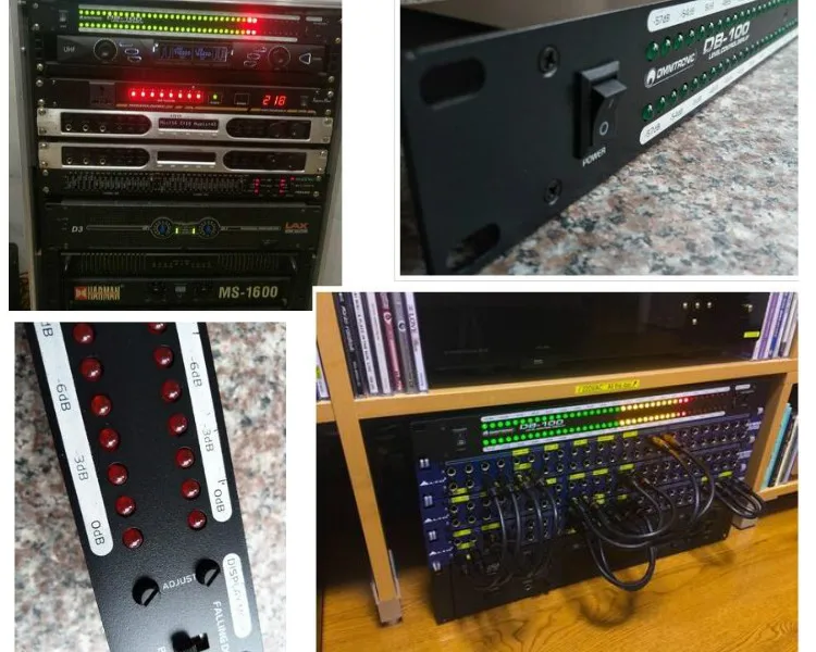 Espectro de Áudio Indicador de Nível-57db-0db Ghxamp Profissional Estágio Casa Amplificador Alto-falante Duplo 40 Led Estéreo - Image 6