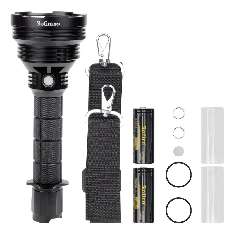  Sofirn SP70 Ultra bright 26650 LED Flashlight High Power 5500LM Tactical 18650 Light Cree XHP70.2 W - 32994552254