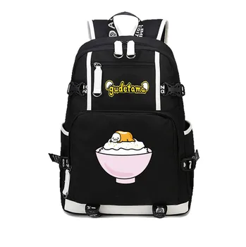 

anime Gudetama Lazy Backpack Hottest Lazy Egg Package Male Female Students schoolbag men women Printed Kids Cartoon shoulder bag