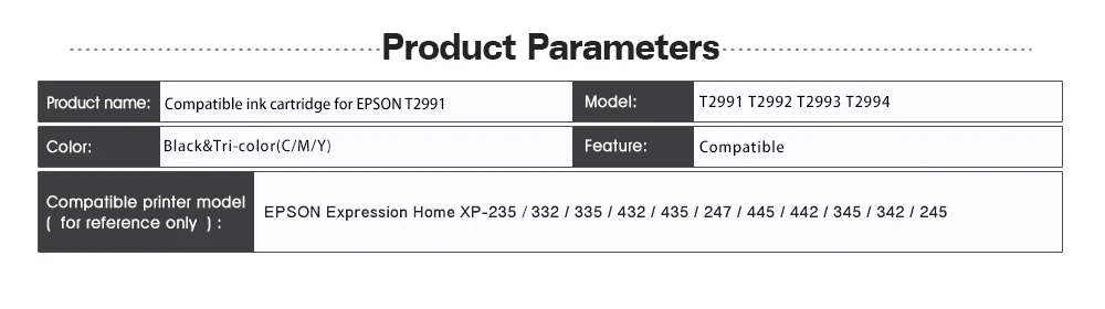 T2991 29XL 29 xl refillable ink cartridge for EPSON XP235 XP245 XP247 XP255 XP257 XP332 XP335 XP342 XP 235 245 247 255 257 332 cheap ink cartridges