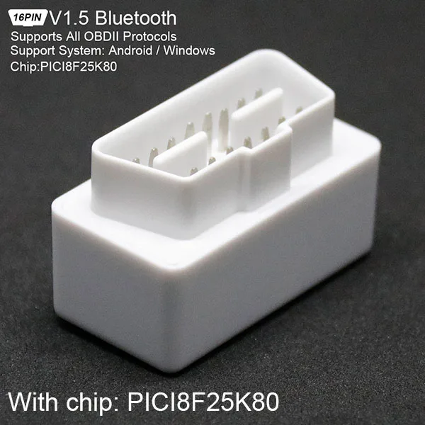 ELM327 V1.5 PICI8F25K80 Супер Мини Bluetooth сканер беспроводной интерфейс авто интерфейс считыватели кодов диагностический инструмент 2B - Цвет: PICI8F25K80