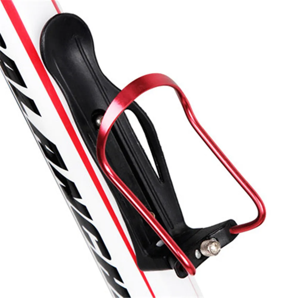 Велосипедная алюминиевая регулируемая ручка, держатель для чайника, для спорта на открытом воздухе, бутылки для напитков, подставка для чайника, долговечное Велосипедное оборудование - Цвет: Red