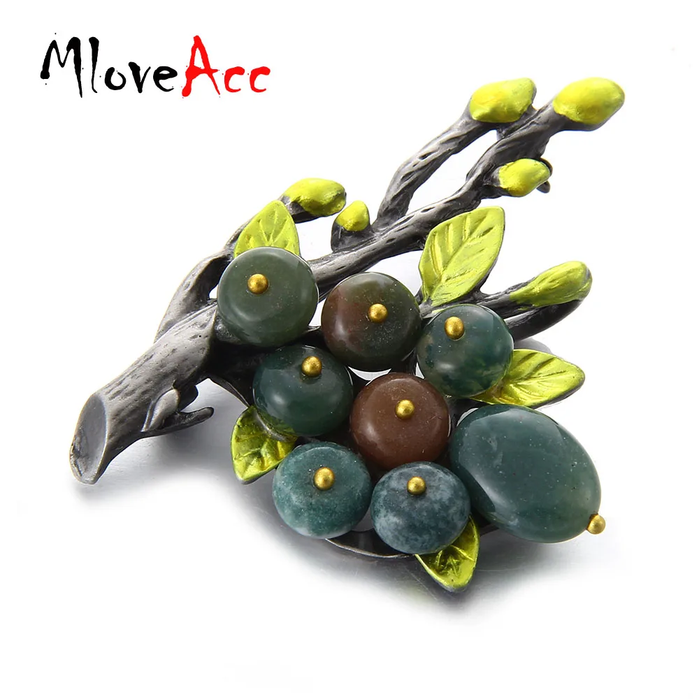 Женская Винтажная брошь в виде ветки MloveAcc|brand brooch|brooch brandbranch brooch |