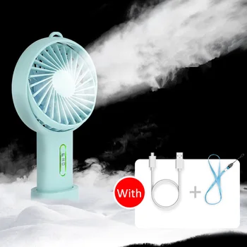 

Rechargreable USB Fan 1200mAh Battery Desktop Handheld Portable Air Cooling Fan With Base Mini Air Cooler Fan For Home Student