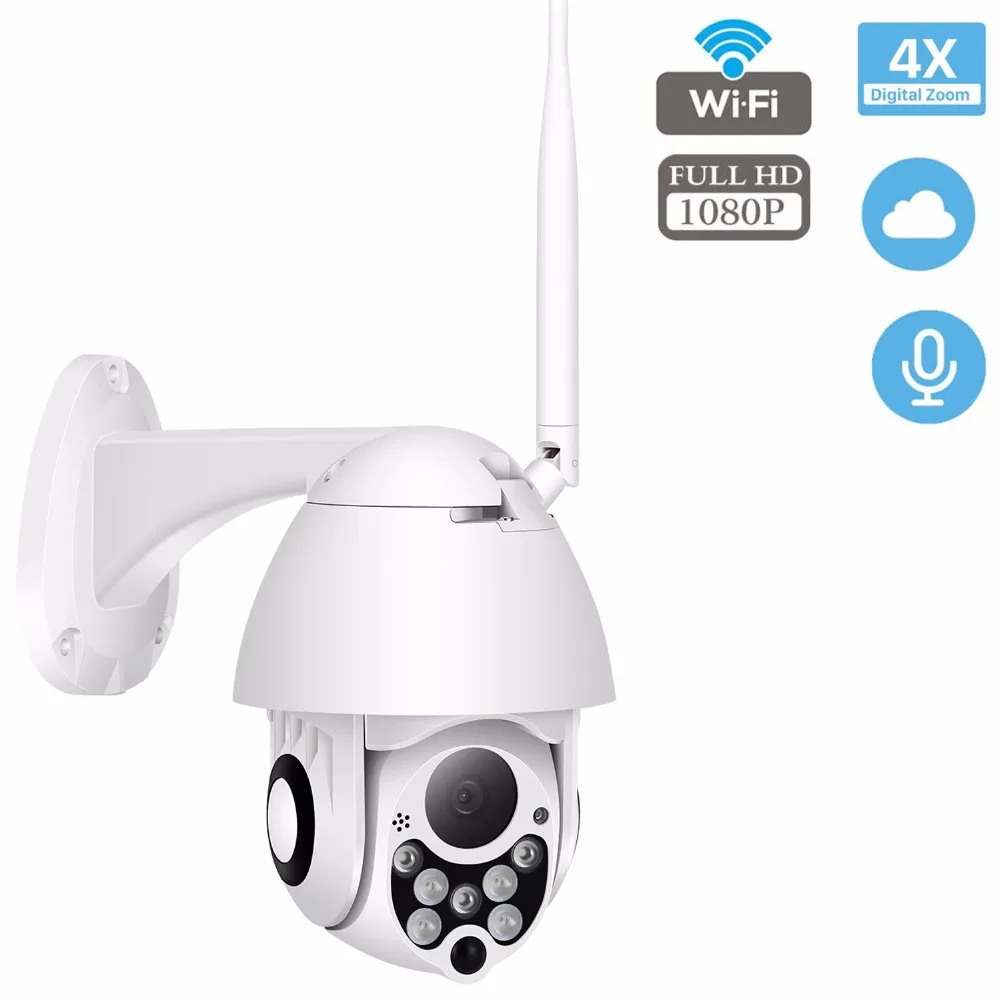 

IP Camera WiFi 2MP 1080P Wireless PTZ Speed Dome CCTV IR Onvif Camera Outdoor IP66 Security Surveillance ipCam Camara exterior