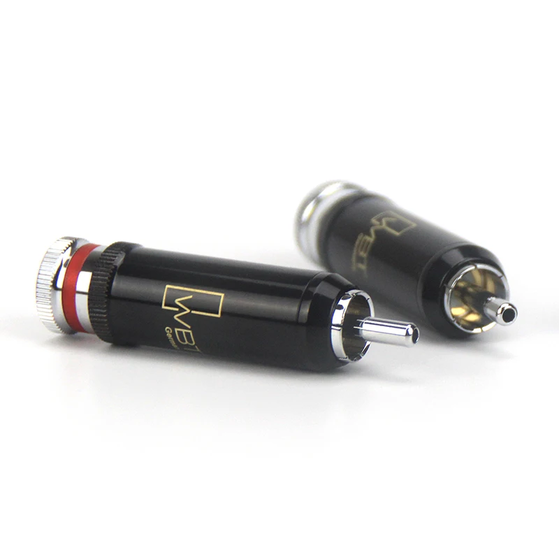 Hifi 4 шт. WBT 0102Ag латунь родиевое покрытие пайка 9 мм RCA разъем для AMP DV CD плеер аудио