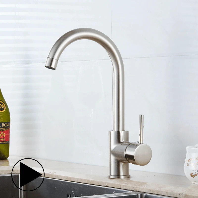 Fapully Kitchen Faucet Sink Faucet Black Mixer Faucet 360 Degree Rotating Deck Mounted Kitchen Mixer Taps Torneira Fapully Kitchen Faucet Sink Faucet Black Mixer Faucet 360 Degree Rotating Deck Mounted Kitchen Mixer Taps Torneira