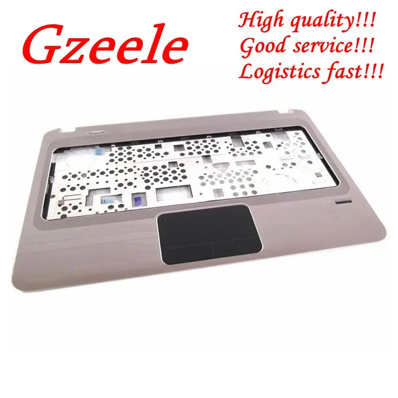 GZEELE ноутбук ЖК-топ чехол для hp DM4-1000 клавиатура с вырезами под ладонь Крышка верхняя часть корпуса в сборе Touc hp ad& Fingerprint C Shell
