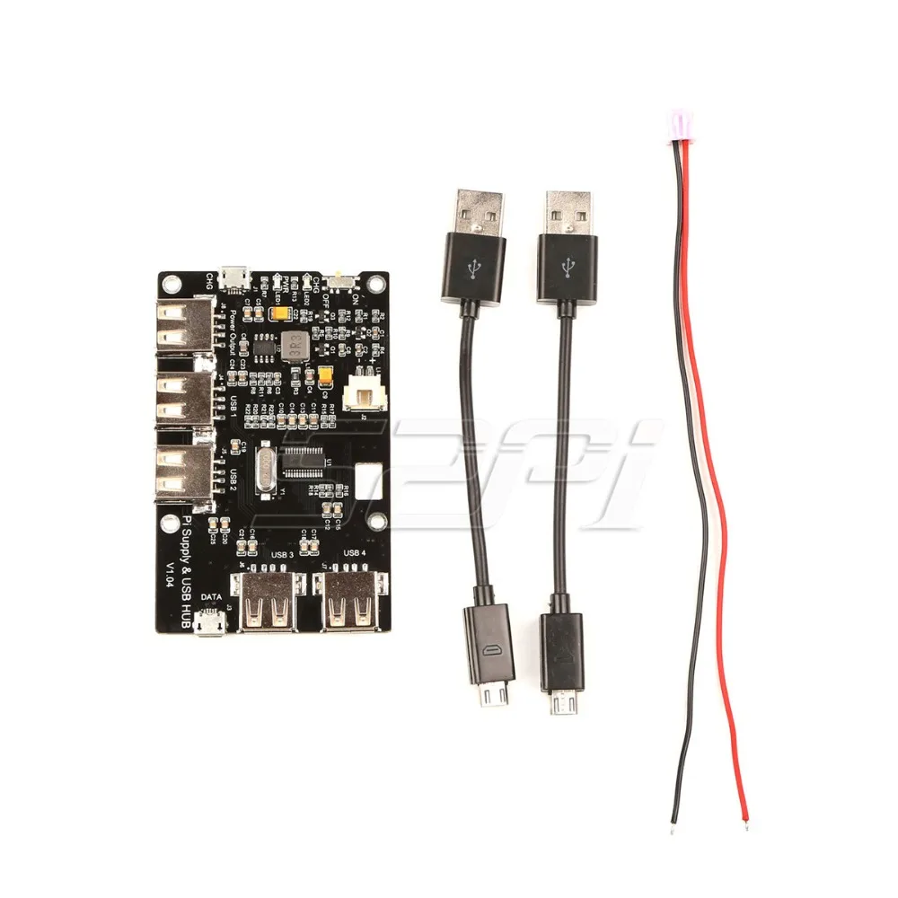 Оригинал 52Pi! Модуль питания концентратора USB 3800 с 5 портами 2 0 мАч не включает