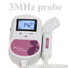 CE 3 МГЦ Prober-Розовый цвет C1-Pocket Sonoline Фетальный doppler/, С Бесплатным Гелем