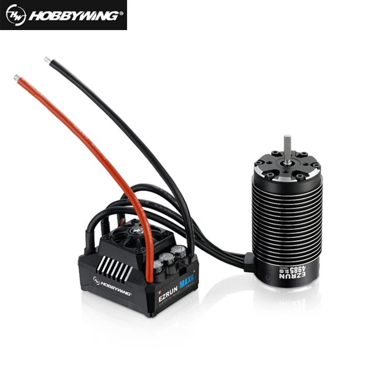 Щеточный электронный регулятор скорости HobbyWing EZRUN 4985/5687/56133 Бессенсорный бесщеточный мотор с EzRun MAX6/MAX5 ESC для 1/6 1/7 RC автомобиль