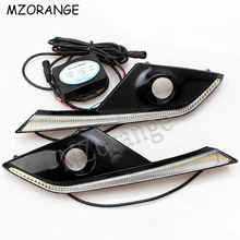 LED Daytime Running Light For Mazda CX-3 CX3 2015 2016 2017 2018 DRL Car-styling Daylight Daytime Running Light Fog Lamp Cover LED Daytime Running Light For Mazda CX-3 CX3 2015 2016 2017 2018 DRL Car-styling Daylight Daytime Running Light Fog Lamp Cover
