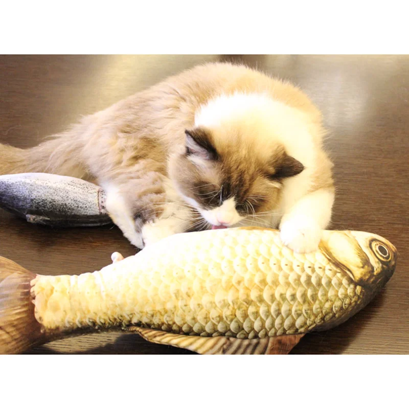 Carrywon Cat Toy Plush Creative 3D Fish Shape Cat Toy Simulation Vivid Fish Thicker Short Plush Stuffed Cats Scratch Chew Toys Carrywon Cat Toy Plush Creative 3D Fish Shape Cat Toy Simulation Vivid Fish Thicker Short Plush Stuffed Cats Scratch Chew Toys