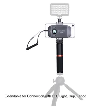 

COMICA CVM-WS50 UHF 6-Channel Lavalier Wireless Smartphone Microphone System with Bluetooth Remote Grip for iPhone Samsung