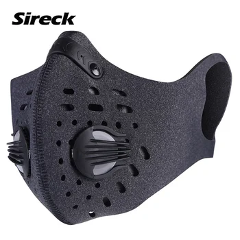 

Sireck PM2.5 Activated Carbon Filter Dustproof Mask Windproof Breathable Motorcycle Cycling Ski Half Face Mask 1pcs/2pcs/3pcs
