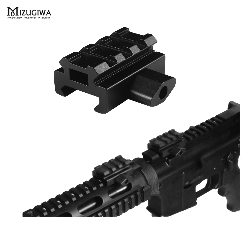 

1PC Mini Quick Release Low Profile Riser scope rail mount with 4 slots Riflescope weaver extend 20mm Dovetail extend rise mount