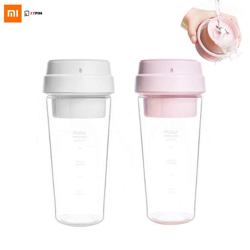 Original Xiaomi 17PIN Star Fruit Cup Small Portable Blender Juicer 400ML Stainless Steel Intelligen