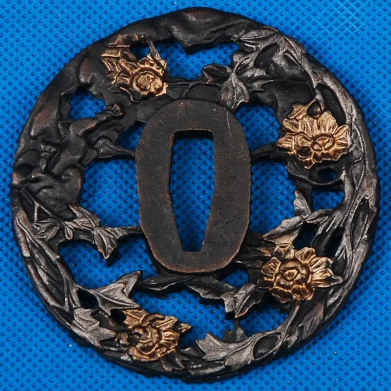 

Nice and Useful Sword Fitting Alloy Tsuba Hand Guard for Japanese Sword Samurai Katana or Wakizashi HJ189