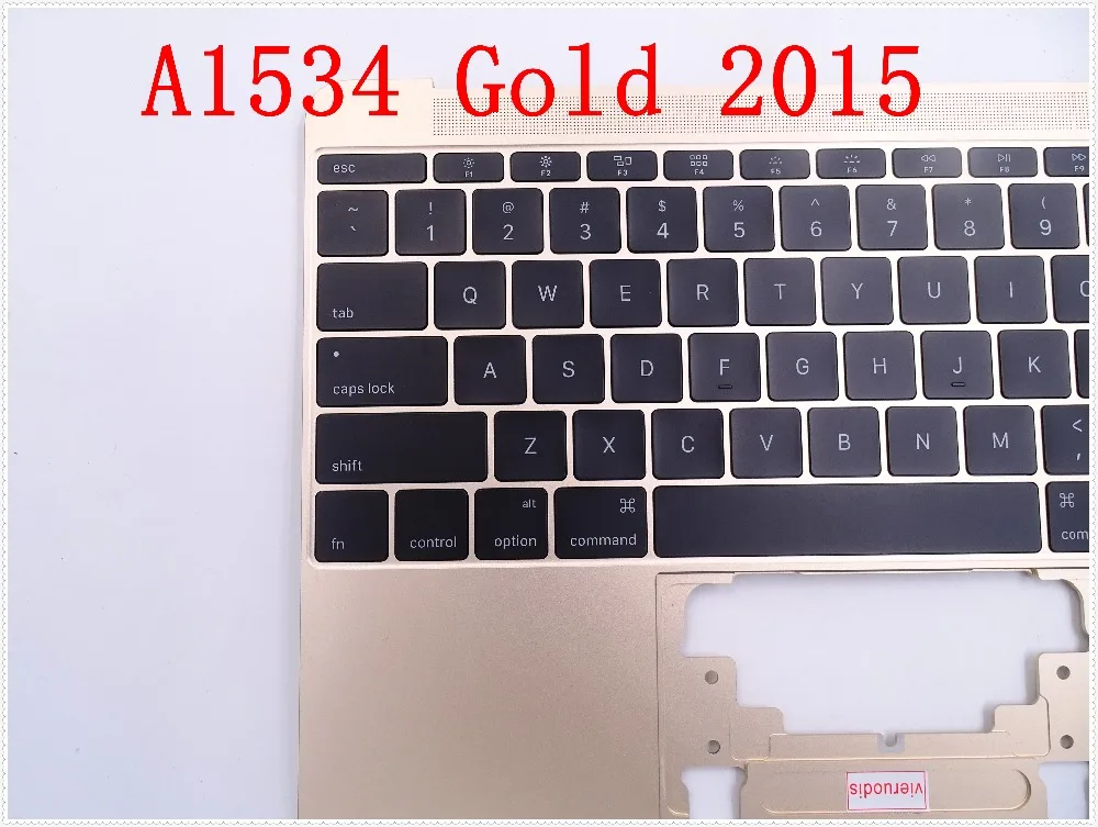 Имидо Топ чехол золотые пространства для Macbook 1" A1534 Топ чехол с клавиатурой и подсветка