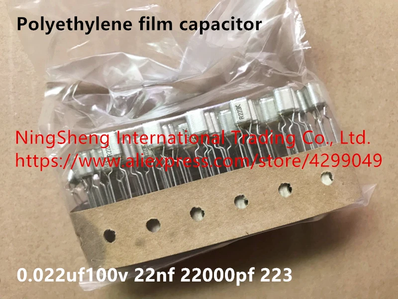 

Original new 100% Japan import polyethylene film capacitor 0.022uf100v 22nf 22000pf 223 (Inductor)