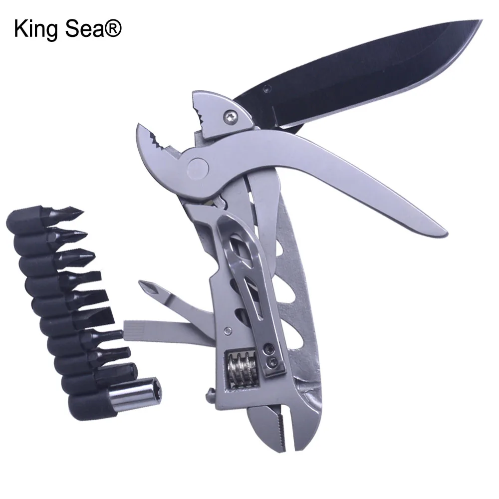 King Sea Outdoor Multi tool crimping Pliers Pocket Knife Screwdriver Set Kit Adjustable Wrench Jaw Spanner Repair Multi Tools King Sea Outdoor Multi tool crimping Pliers Pocket Knife Screwdriver Set Kit Adjustable Wrench Jaw Spanner Repair Multi Tools